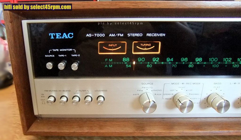 1969 TEAC AG-7000 RECEIVER **SOLD** - Vintage Hi Fi at select45rpm